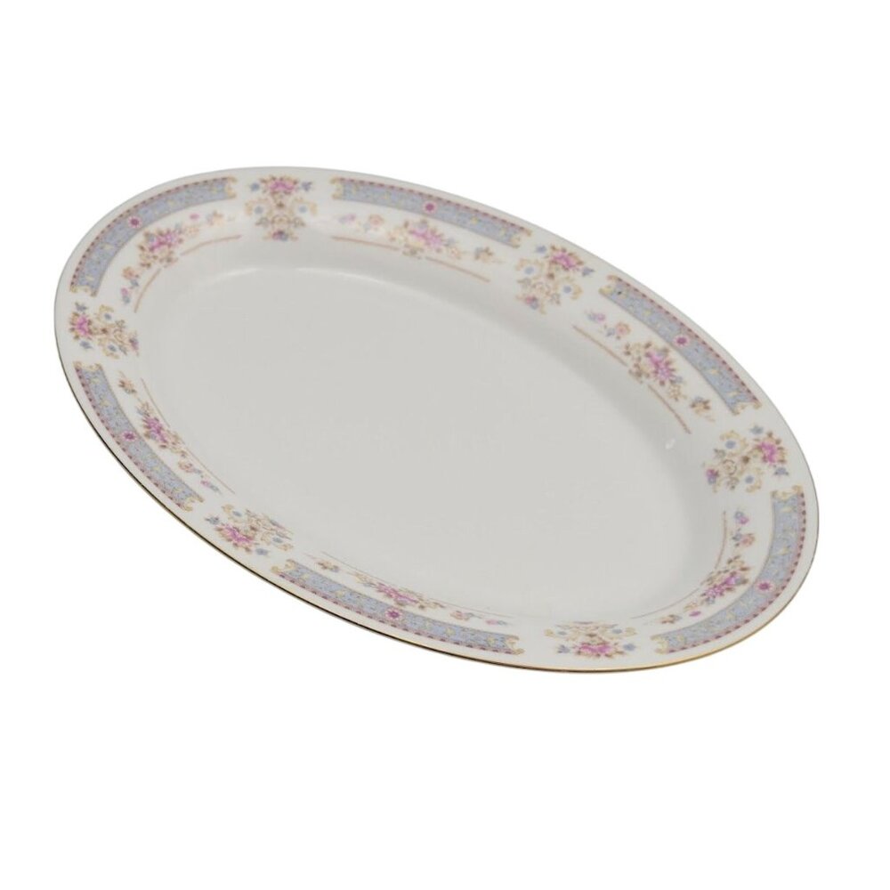China Pearl Fine China Oval Serving Platter Catherine Made In China
